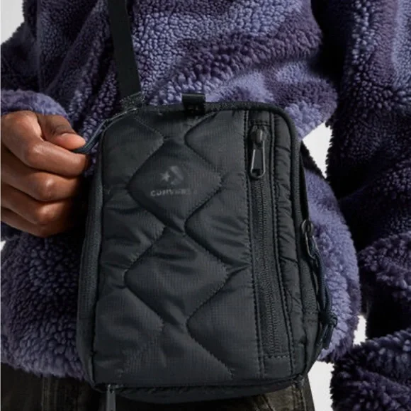 Convertible Crossbody Bag unisex Black